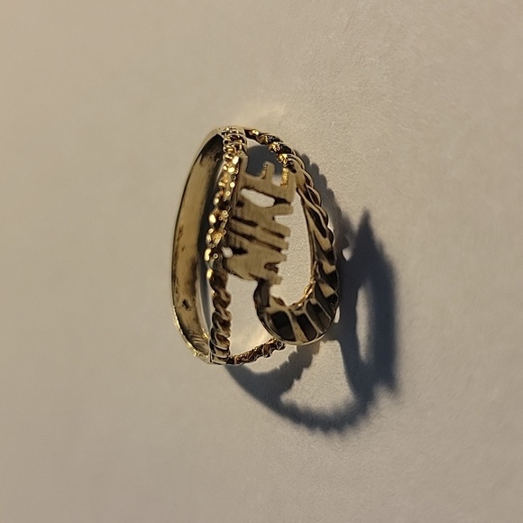 Nike Gold Filigree Ring Vintage - Picture 13 of 14